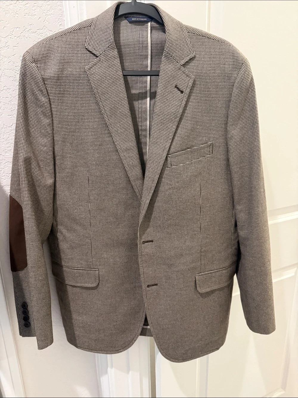 Brooks Brothers Brown/Tan Houndstooth Sport Coat Blazer